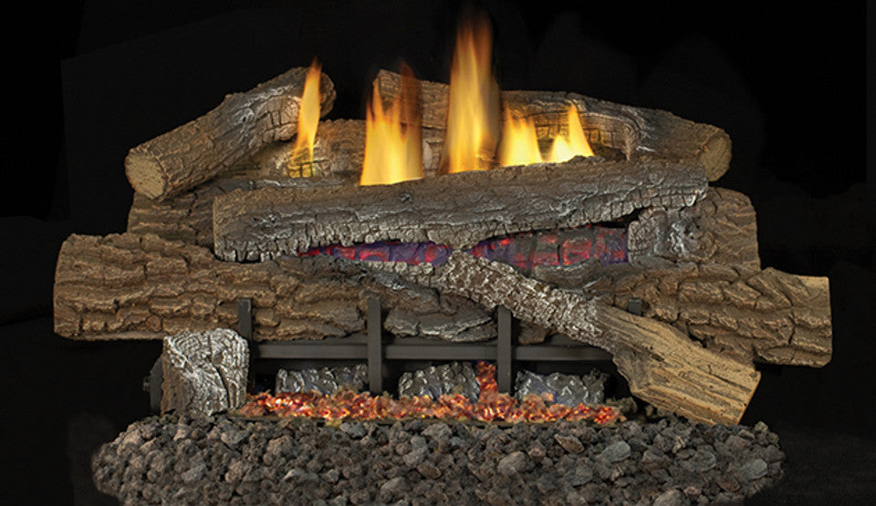 Superior LBG18BM 18" Boulder Mountain Replacement Logs for Glow-Ramp Vent Free Burners (LOGS ONLY)