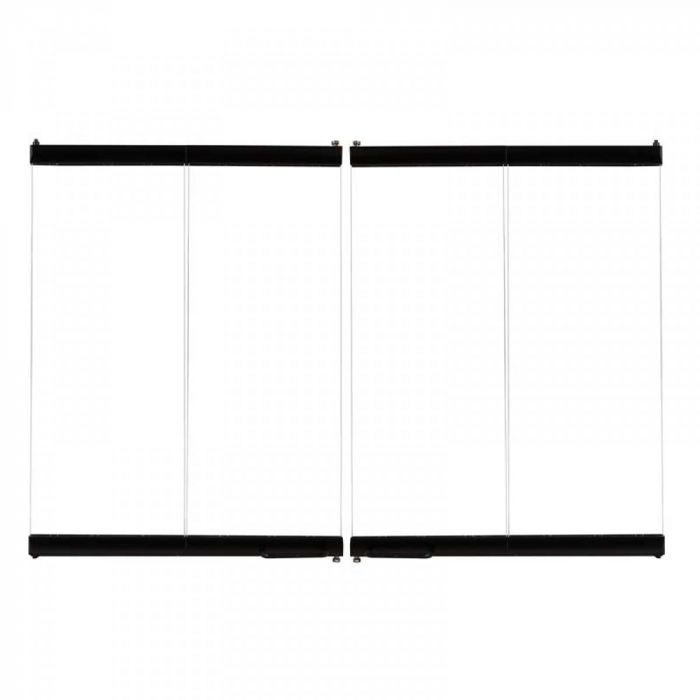 Superior 50-Inch Ebony Finish Mosaic Masonry Bi-Fold Glass Doors for WRT6050 & WRE6050 Wood Burning Fireplaces (BDMO50E)