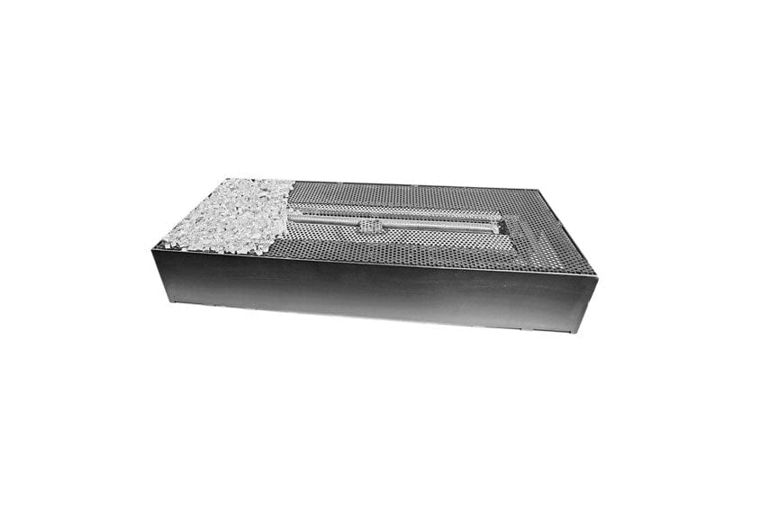 Grand Canyon Bedrock Traditional 72" Drop-In Gas Burner Featuring Glowfire Logs