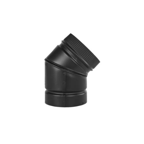 Napoleon 45° Black Elbow, 7" | BM6745
