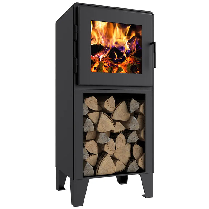 MF Fire 6 Inch Satin Black Stove Legs for Nova Tower Stoves