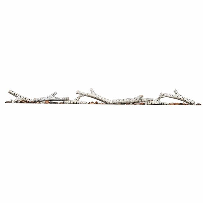 Napoleon Birch Log Set with Rocks For 50" Trivista Pictura Series Electric Fireplace