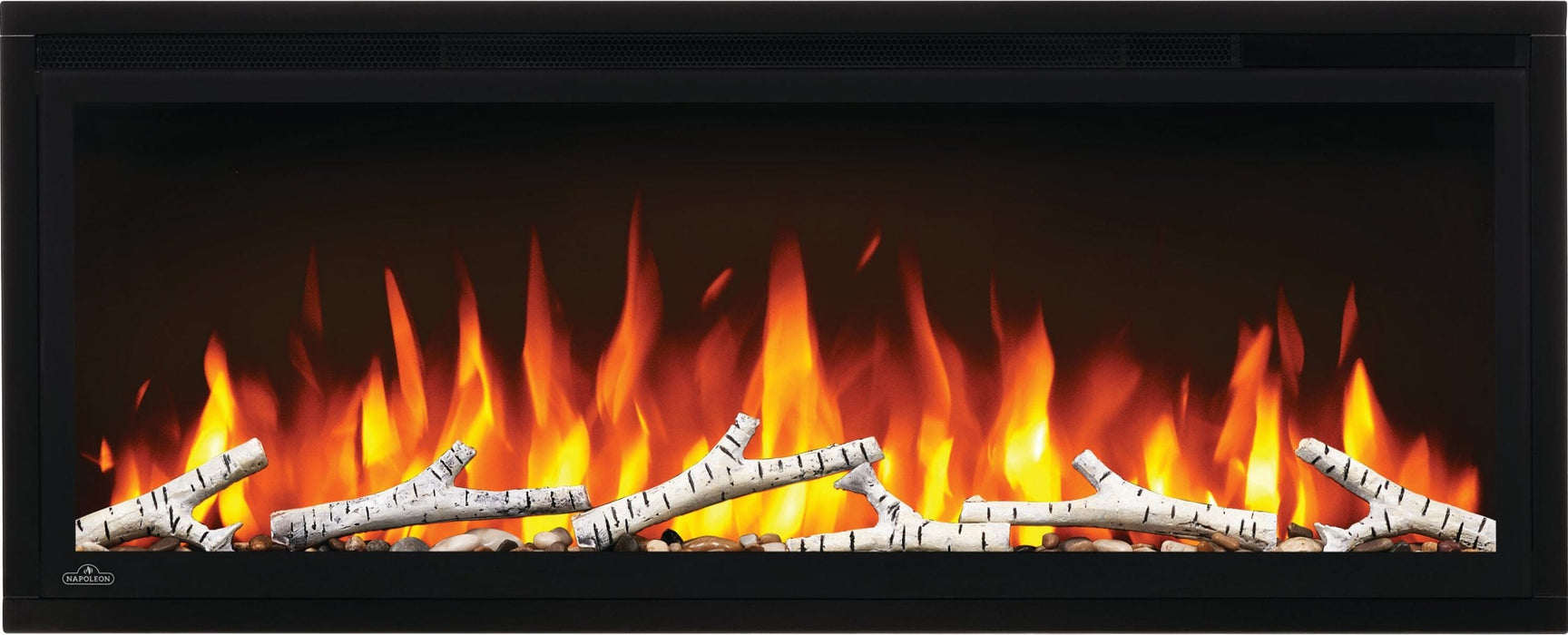 Napoleon Birch Log Set with Rocks For 72" Entice Series Electric Fireplace