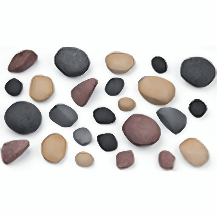 Superior 25-Piece Kit River Rock for Linear Gas Fireplaces