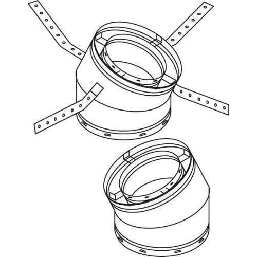 Superior 30 Degree 12-inch HT Offset and 8-inch HT Return