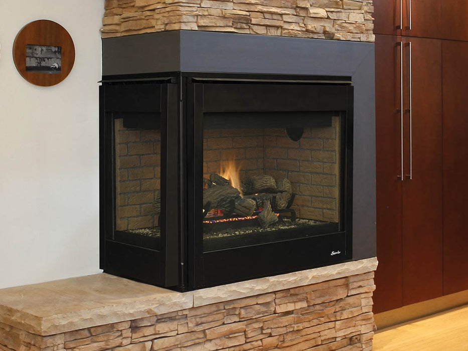 Superior 40" Traditional Direct Vent See-Through Gas Fireplace | DRT40ST