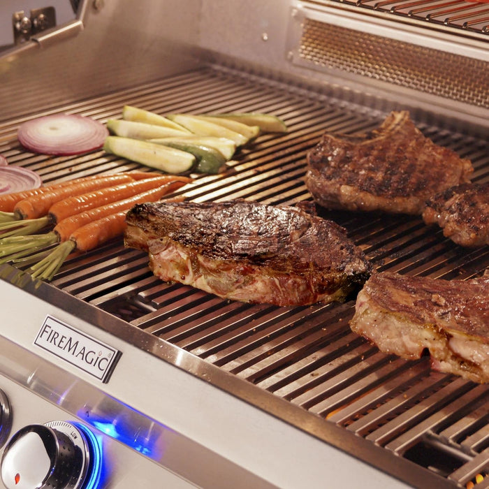 Aurora Charcoal Combo Grill W/ Infrared burner & Rotisserie Kit + Analog Thermometer, Natural Gas, Built In, 36", Fire Magic