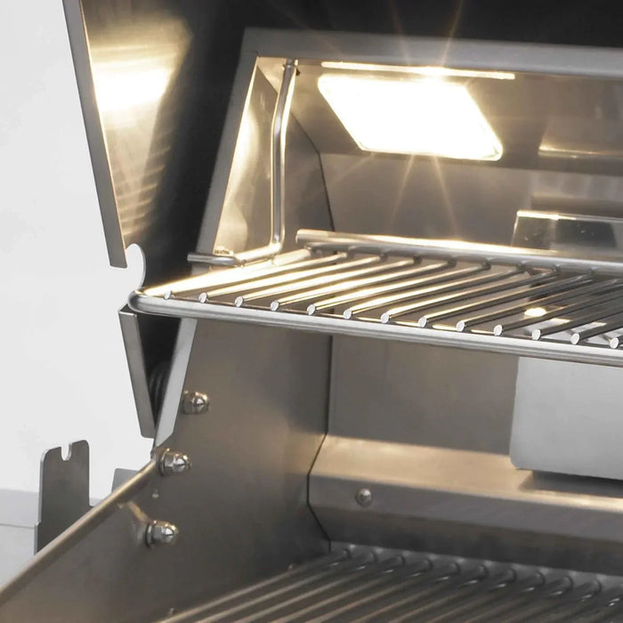 Aurora Built-In Gas Grill With Rotisserie & Analog Thermometer, Natural Gas, 30", Fire Magic