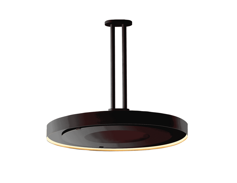Bromic Eclipse Smart-Heat Electric Pendant Heater with LED Light - 2900W 208V, Matte Black
