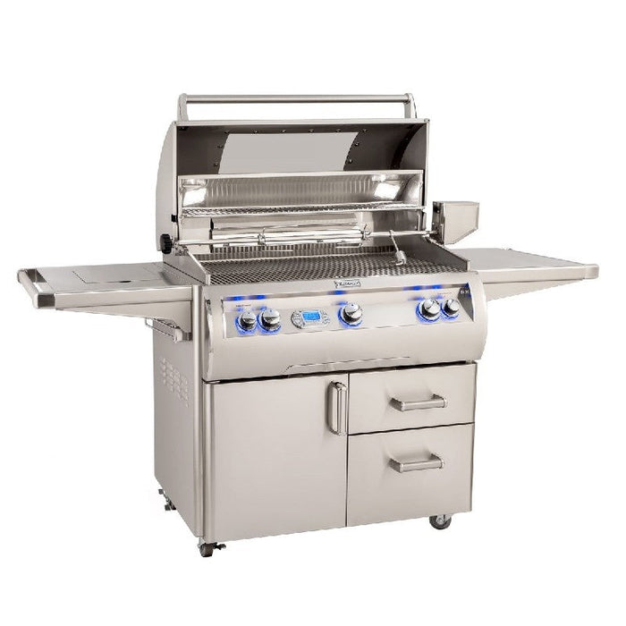 Echelon Diamond Freestanding Natural Gas Grill with Side Burner One Infrared Burner Rotisserie & Digital Thermometer, 36", Fire Magic