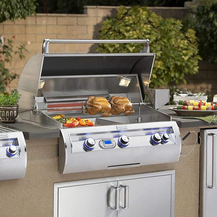 Aurora Built In Grill With Rotisserie Kit & Analog Thermometer, Natural Gas , 36, Fire Magic