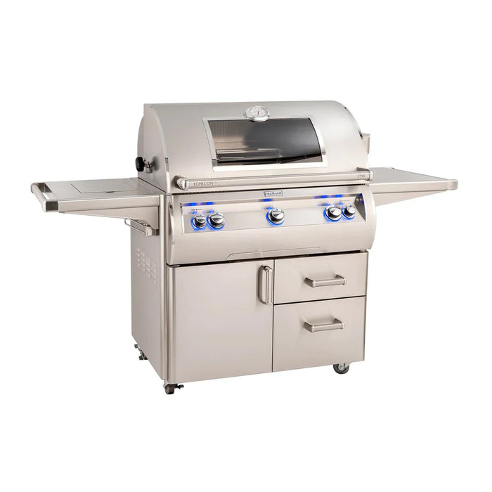 Echelon Diamond A-Series Freestanding Gas Grill With Rotisserie, Infrared Burner, Single Side Burner & Analog Thermometer, Natural Gas , 36", Fire Magic