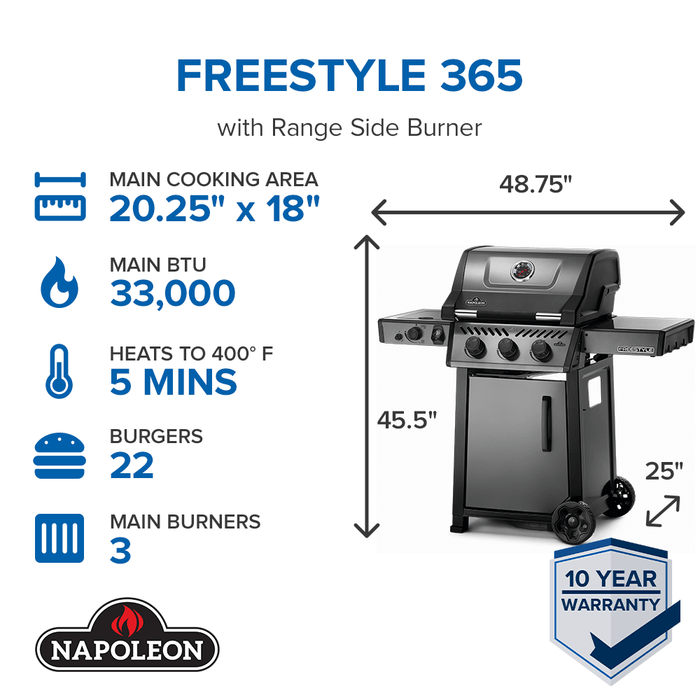 Freestyle™ 365 SB with Range Side Burner