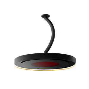 Bromic Eclipse 24" Curved Ceiling Mount Pole - Matte Black