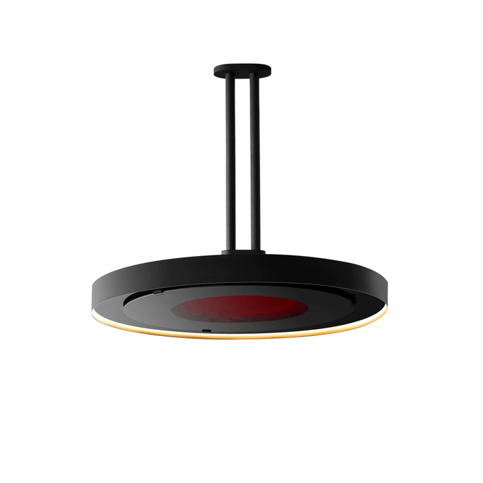 Bromic Eclipse Smart-Heat Electric Pendant Heater with LED Light - 2900W 208V, Matte Black