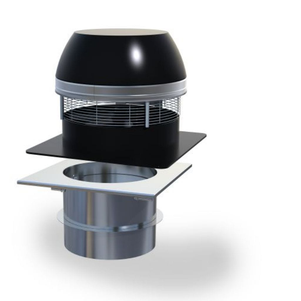 Enervex RSHT 009 EcoDamper Wood Burning Chimney Fan System with 15 Amp ...