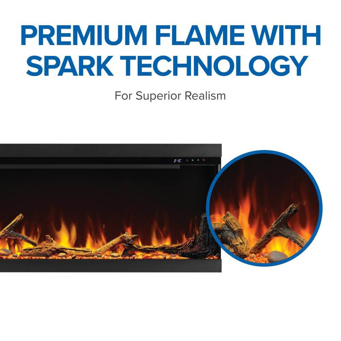 Napoleon Astound 74" FlexMount Electric Fireplace | NEFL74AB