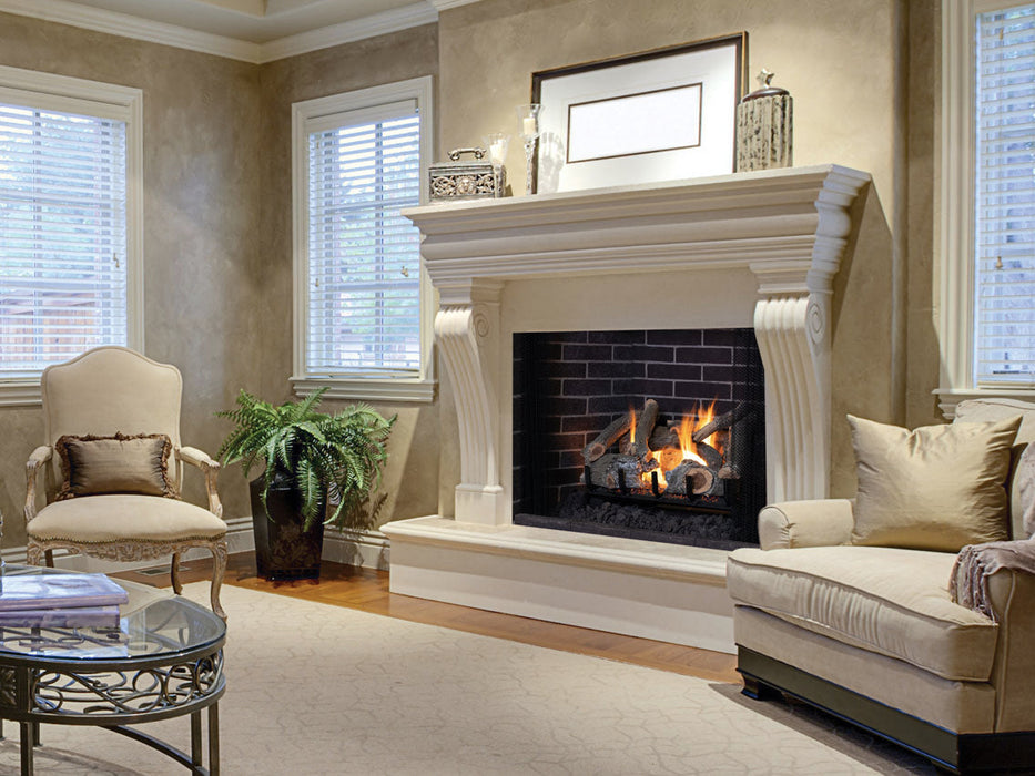 Superior Fireplace Vented Gas Logs | Dual-Burner | Front-View