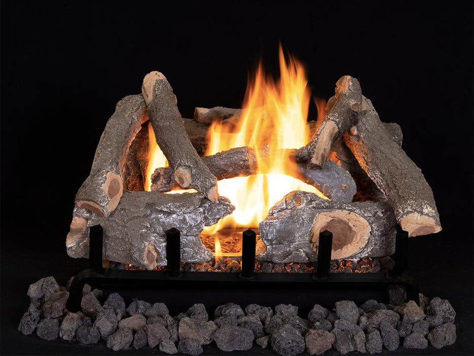 Superior Fireplace Vented Gas Logs | Dual-Burner | Front-View