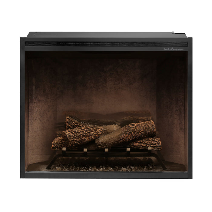 Dimplex Revillusion 30" Built-In Firebox Weathered Concrete with Glass Pane and Plug Kit included