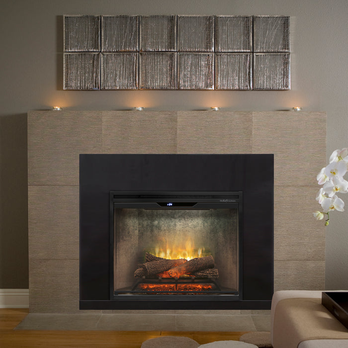 Dimplex Revillusion 30" Built-In Firebox Weathered Concrete with Glass Pane and Plug Kit included