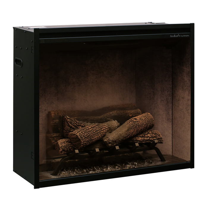 Dimplex Revillusion 30" Built-In Firebox Weathered Concrete with Glass Pane and Plug Kit included
