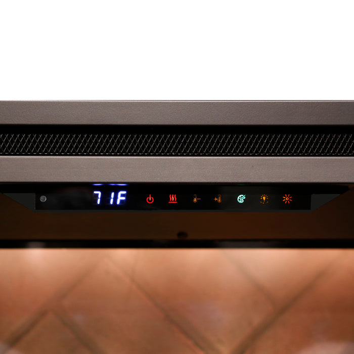 Dimplex Revillusion 30" Built-In Firebox Herringbone with Glass Pane and Plug Kit included