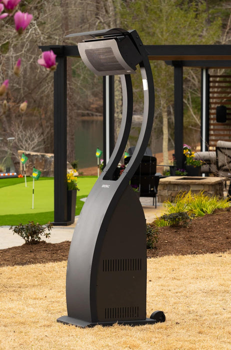 Bromic Tungsten Smart-Heat Portable Patio Heater - Propane (LPG) - 38,500 BTU - Black
