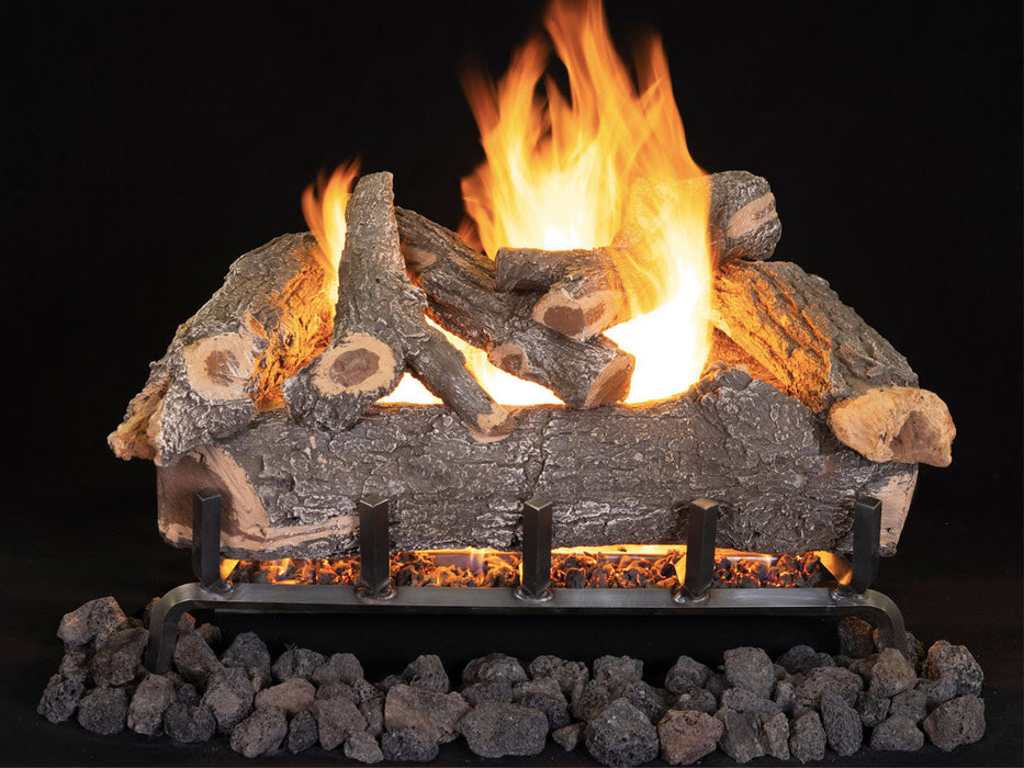 Superior Fireplace Vented Gas Logs | Dual-Burner | Front-View