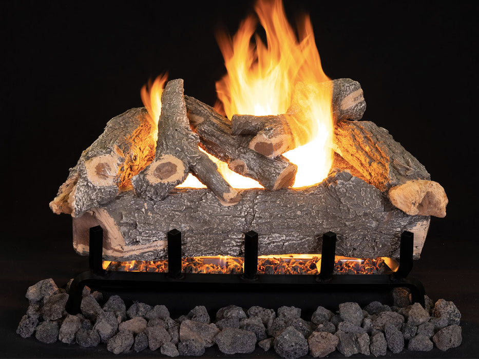 Superior Fireplace Vented Gas Logs | Dual-Burner | Front-View