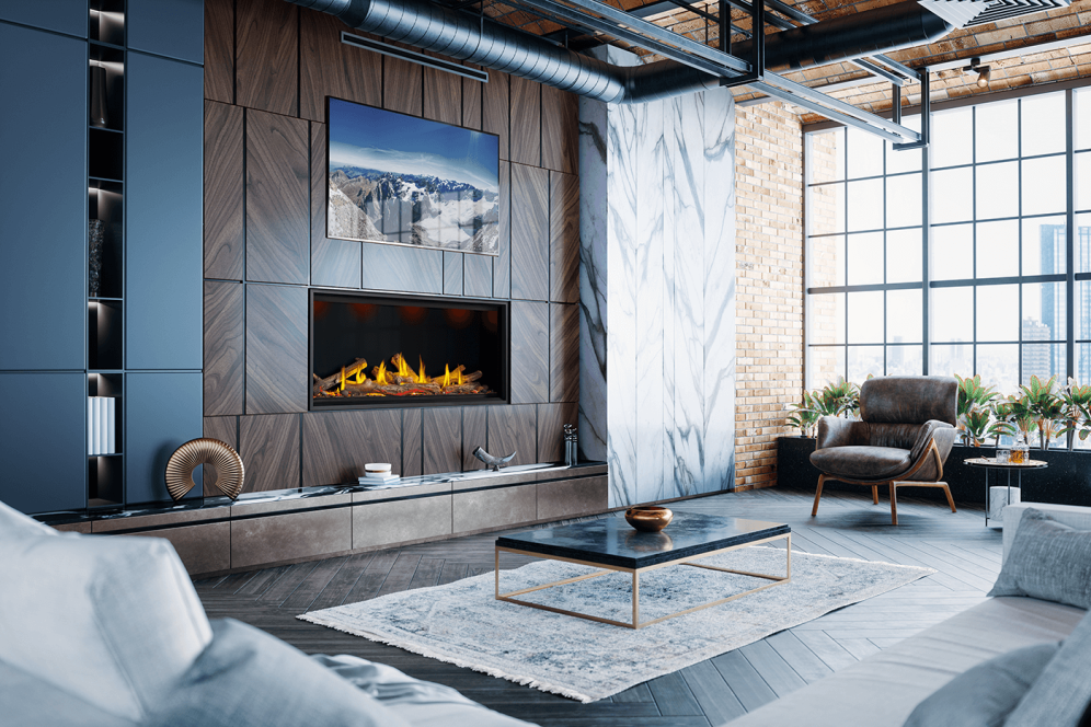 Napoleon Tall Linear Vector Series 62" Direct Vent Gas Fireplace | TLV62