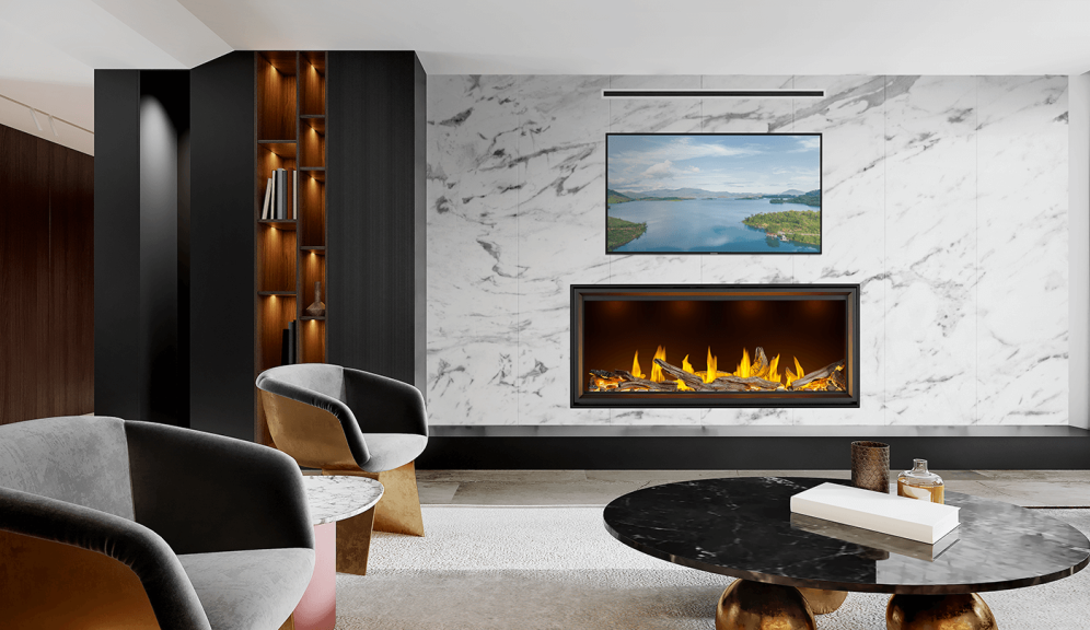 Napoleon Tall Linear Vector Series 62" Direct Vent Gas Fireplace | TLV62