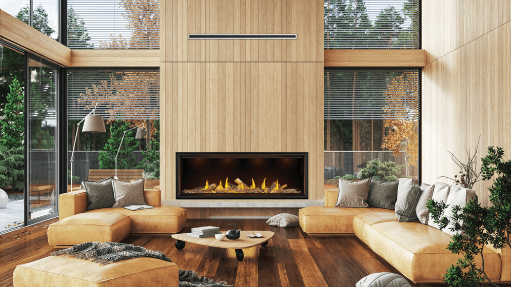 Napoleon Tall Linear Vector Series 74" Direct Vent Gas Fireplace | TLV74N