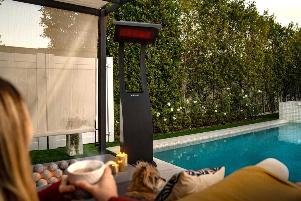 Bromic Tungsten Smart-Heat Portable Patio Heater - Propane (LPG) - 38,500 BTU - Black