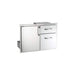 American Outdoor Grill Door With Double Drawers, Stainless Steel, American Outdoor Grill, 18x30, 18-30-SSDD Single Access Door
