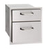 American Outdoor Grill Double Drawer for Outdoor Grilll, Double Wall, Built-in , Stainless Steel, 14.5", American Outdoor Grill, 16-15-DSSD Drawer