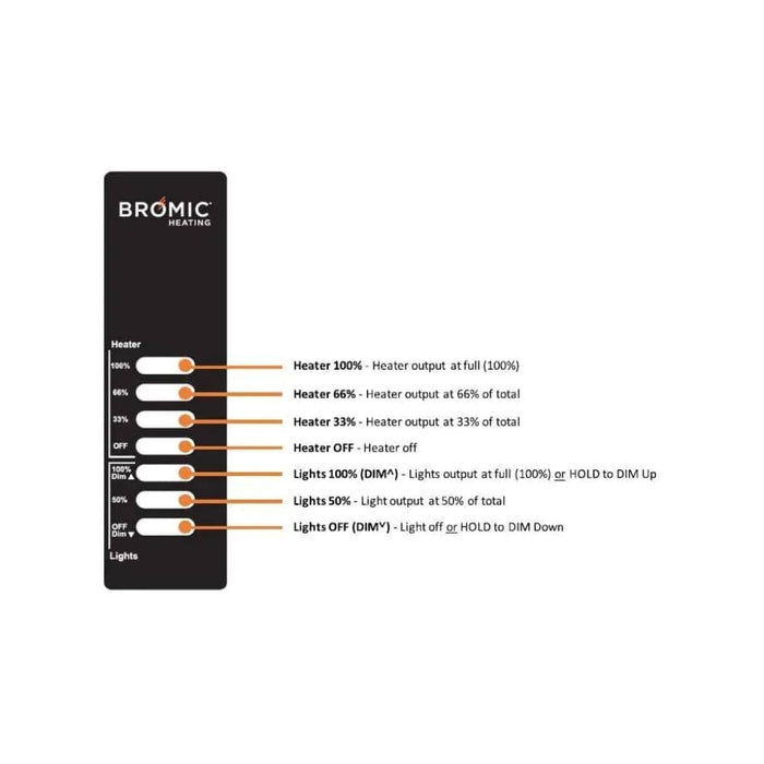 Bromic Eclipse Electric Pendant Dimmer Control, BH3230007-1 - Bromic Patio Heaters Accessories