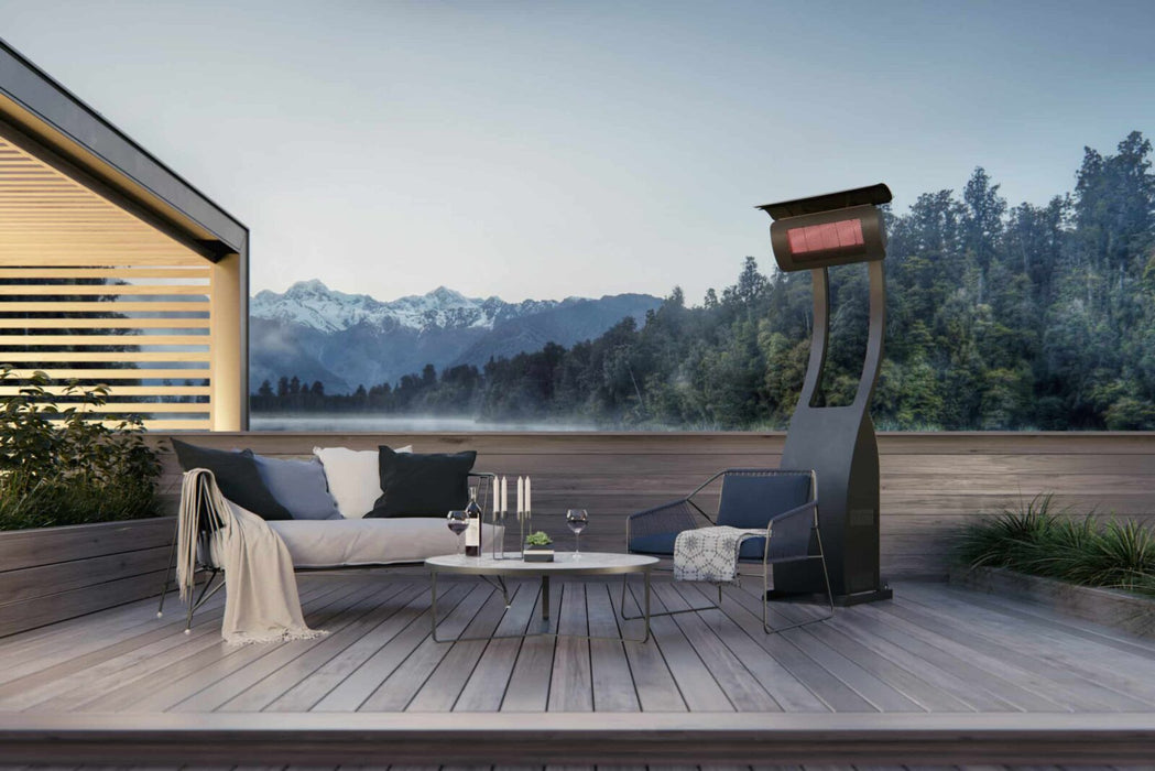 Bromic Tungsten Smart-Heat Portable Patio Heater - Propane (LPG) - 38,500 BTU - Black