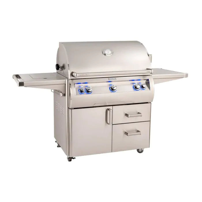 Echelon Diamond A-Series Freestanding Gas Grill With Rotisserie, Infrared Burner, Single Side Burner & Analog Thermometer, Natural Gas , 36", Fire Magic