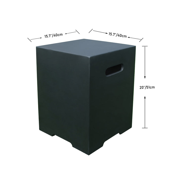 Elementi Square Tank Cover ONB021 LG Fire Pits
