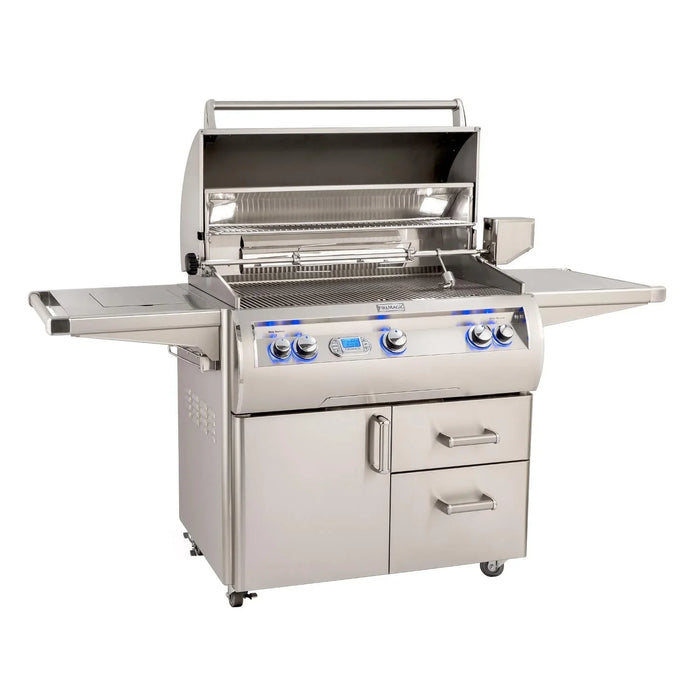 Echelon Diamond Freestanding Natural Gas Grill with Side Burner One Infrared Burner Rotisserie & Digital Thermometer, 36", Fire Magic