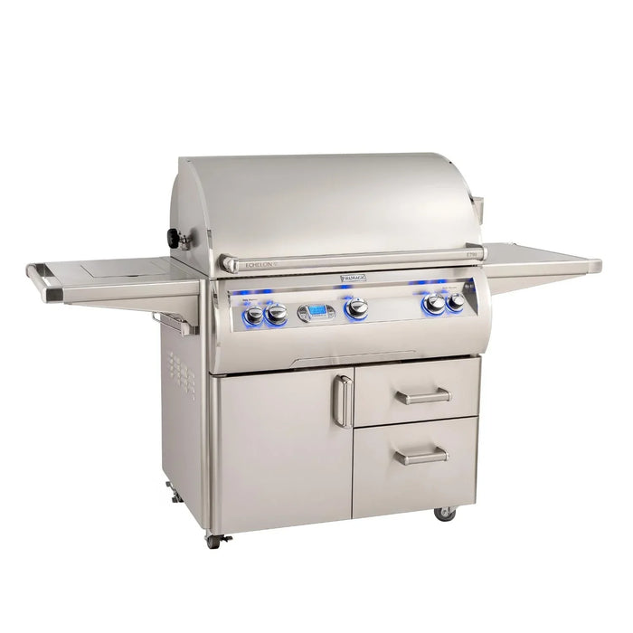 Echelon Diamond Freestanding Natural Gas Grill with Side Burner One Infrared Burner Rotisserie & Digital Thermometer, 36", Fire Magic