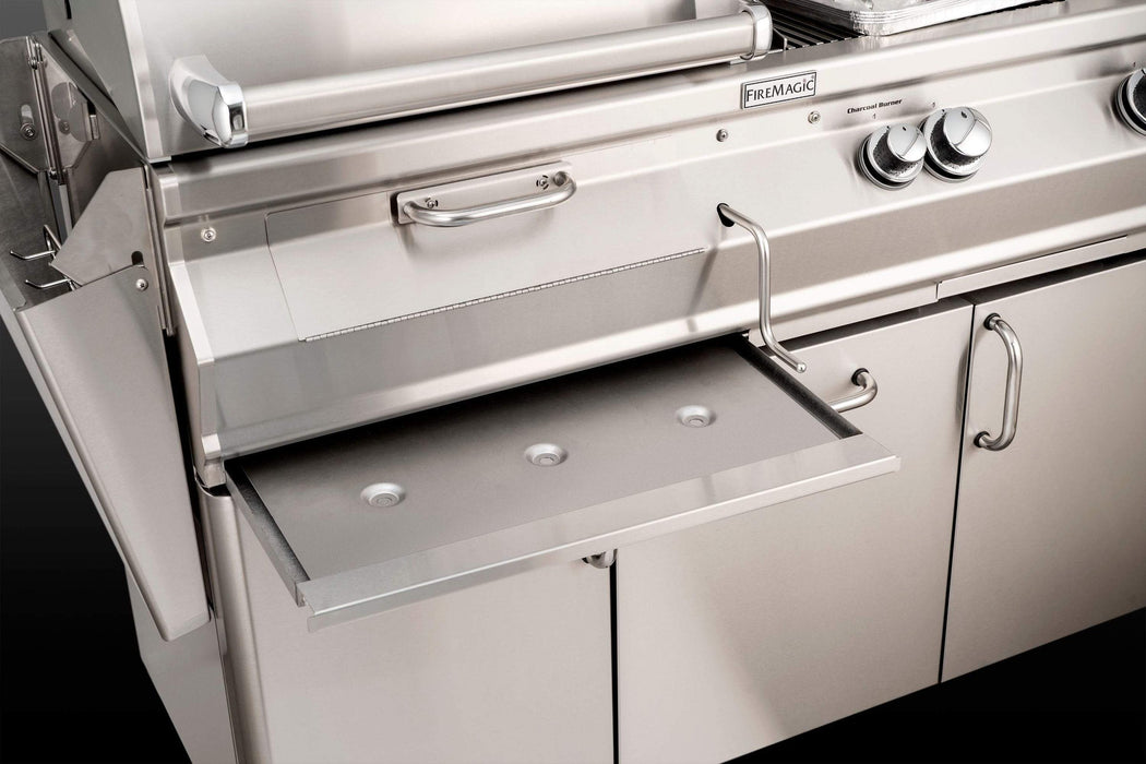 Aurora Charcoal Combo Grill W/ Infrared burner & Rotisserie Kit + Analog Thermometer, Natural Gas, Built In, 36", Fire Magic