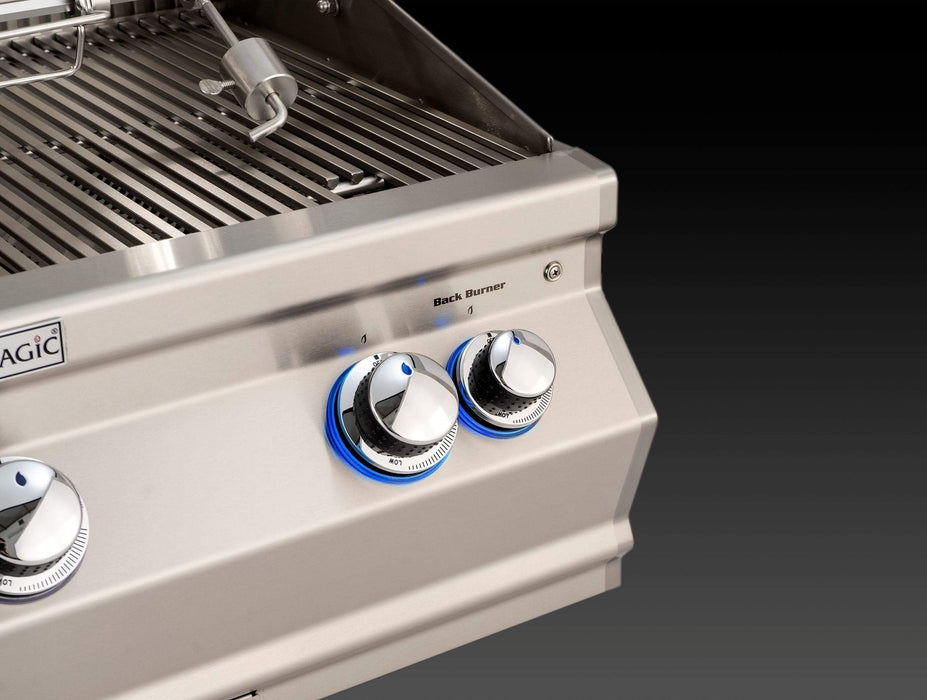 Aurora Charcoal Combo Grill W/ Infrared burner & Rotisserie Kit + Analog Thermometer, Natural Gas, Built In, 36", Fire Magic
