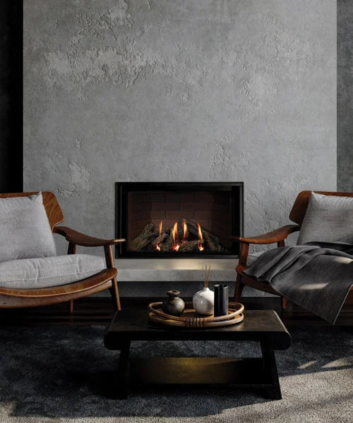 Montigo DelRay Square Direct Vent Gas Fireplace - 34" (Full Load)