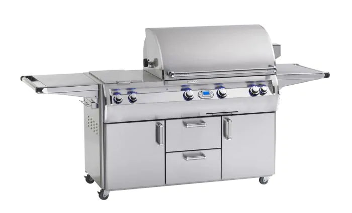 Echelon Diamond Natural Gas Freestanding Gas Grill With Rotisserie, Infrared Burner, Double Side Burner, Digital Thermometer & Magic View Window, 36", Fire Magic