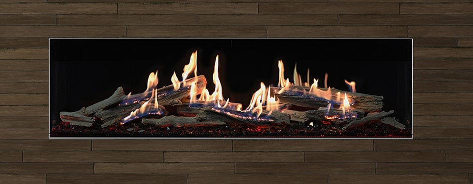 Grand Canyon Bedrock Traditional 72" Drop-In Gas Burner Featuring Glowfire Logs