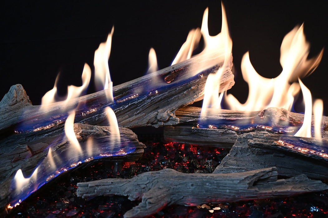 Grand Canyon Bedrock Traditional 72" Drop-In Gas Burner Featuring Glowfire Logs
