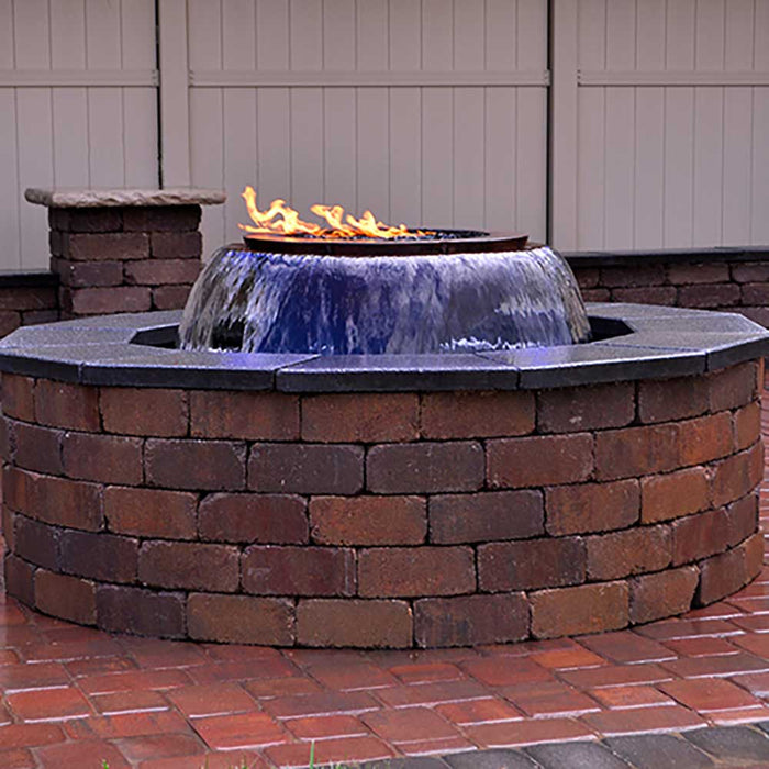 HPC Fire Evolution 360 Hammered Copper Fire and Water Insert by HPC Fire Submersible Fire Feature Components