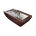 HPC Fire Hammered Copper Phoenix H-Burner Fire Bowl 47" x 25" by HPC Fire Gas Fire Pits